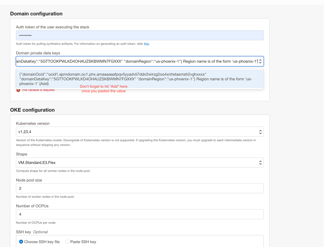 Domain Config