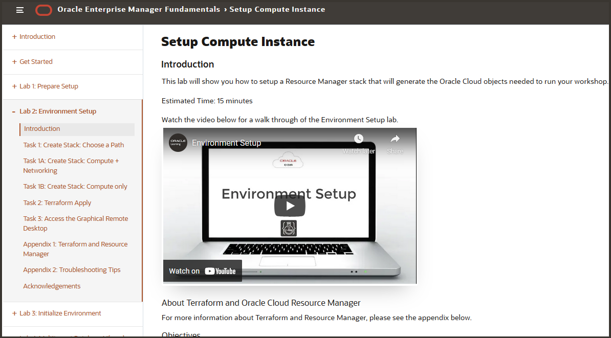 Set Up Instance
