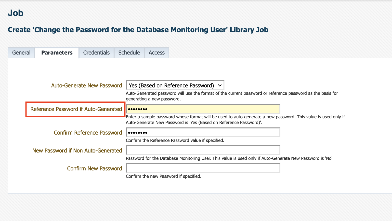 Change Password Job