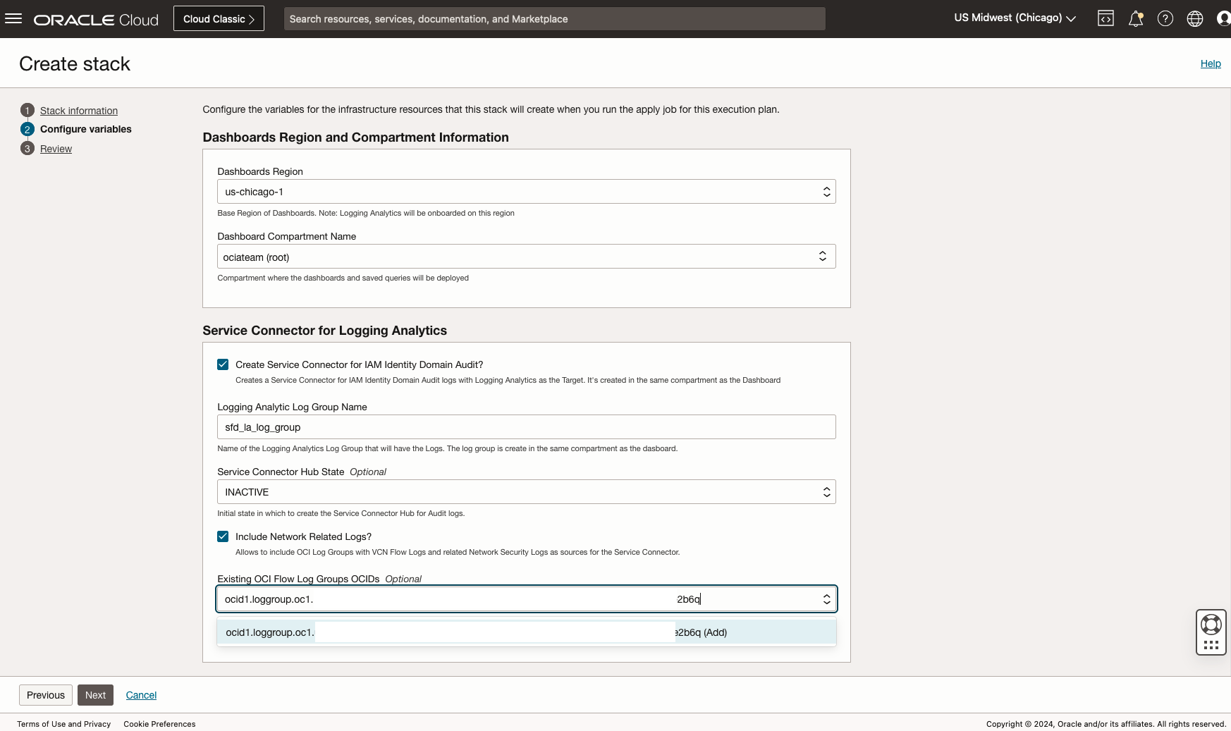 Figure 6. Security Fundamentals Dashboards Launch the Stack