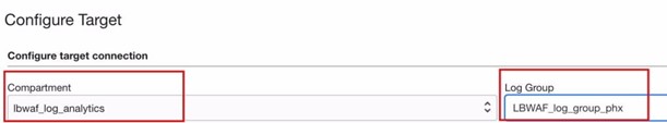 Configure target
