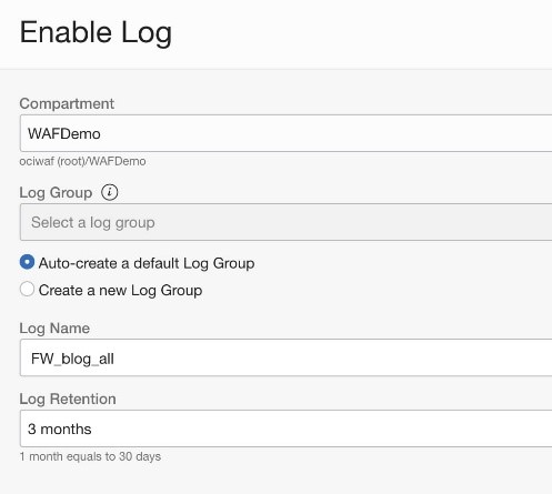Enable log