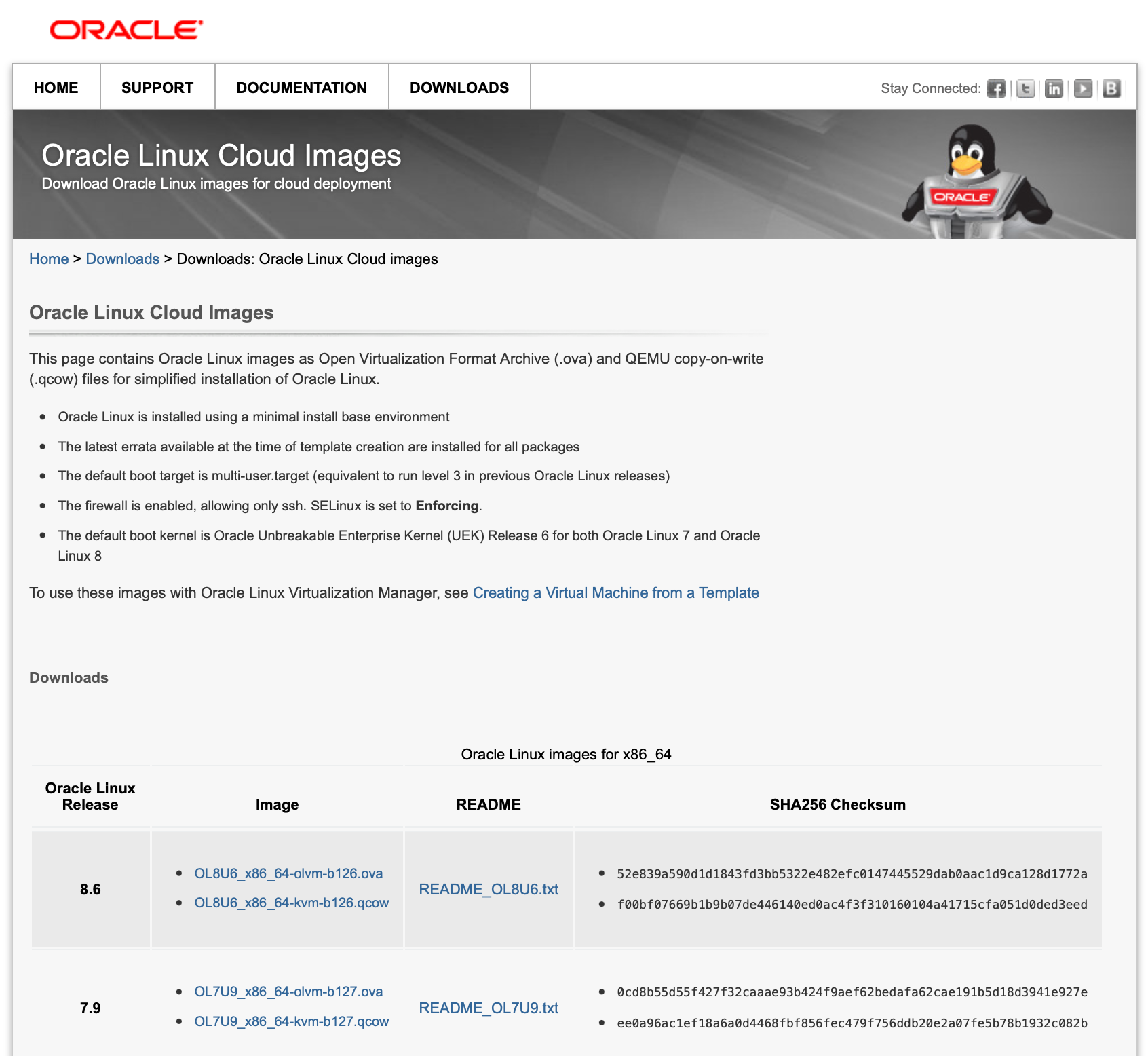 Oracle Linux Cloud Images