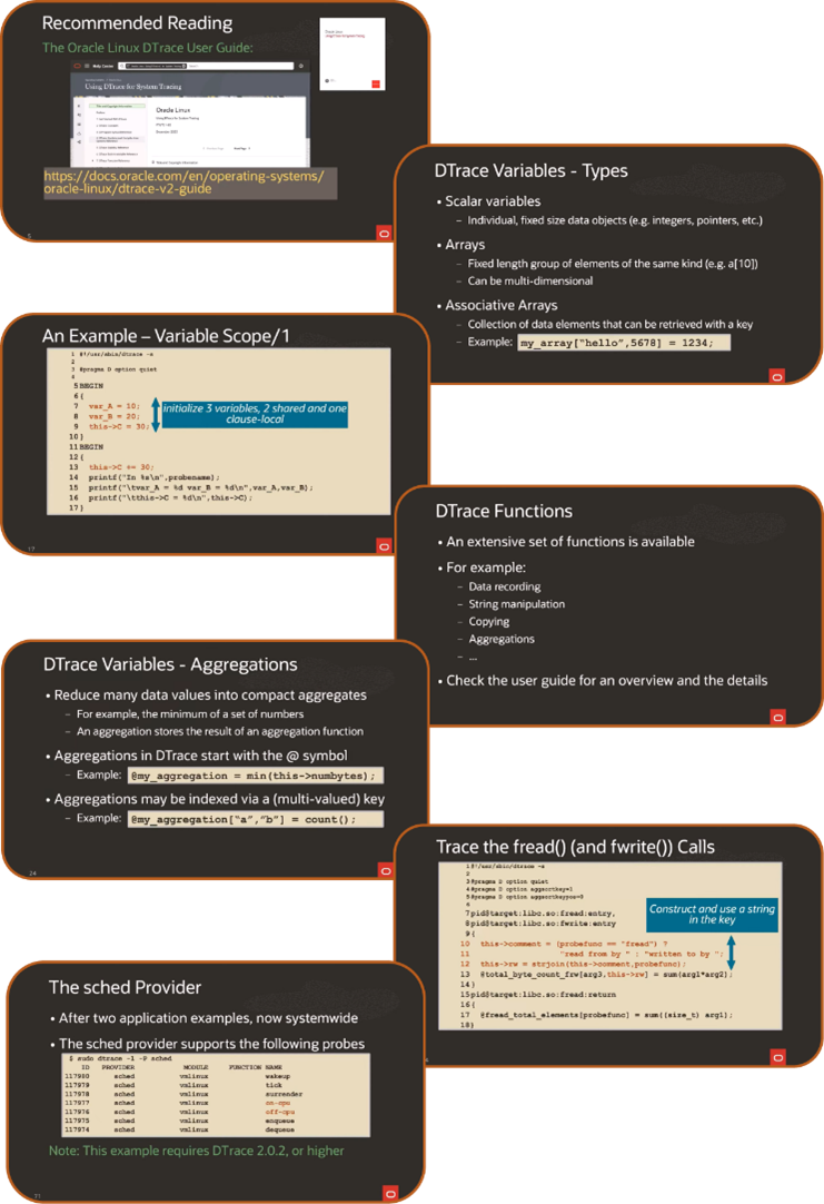 Dtrace training 
