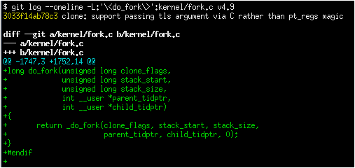 git log