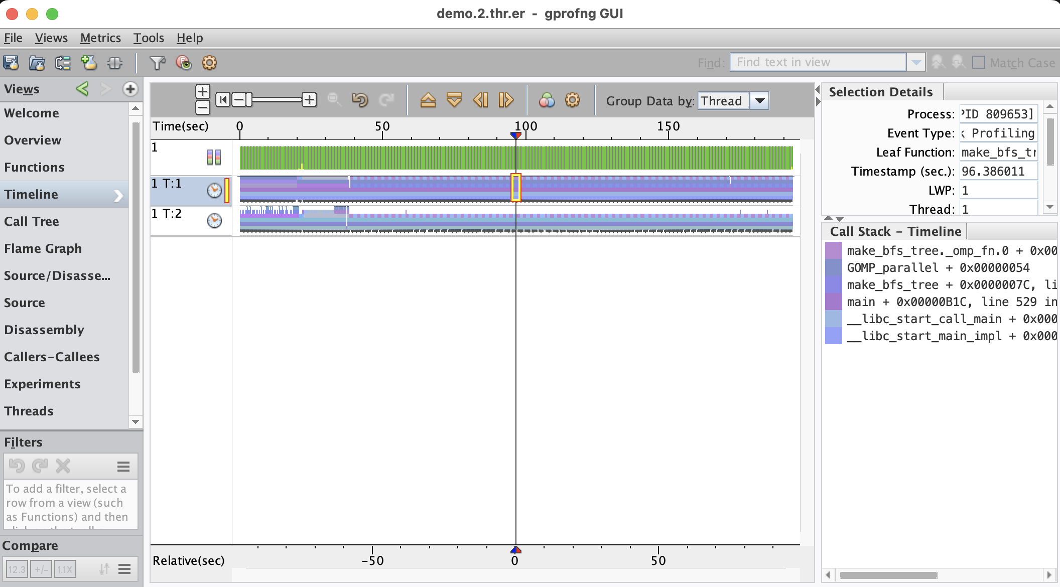 Timeline defaults