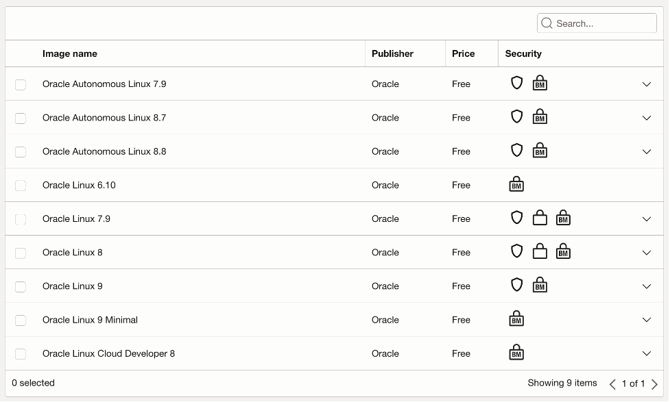 Oracle Linux cloud images