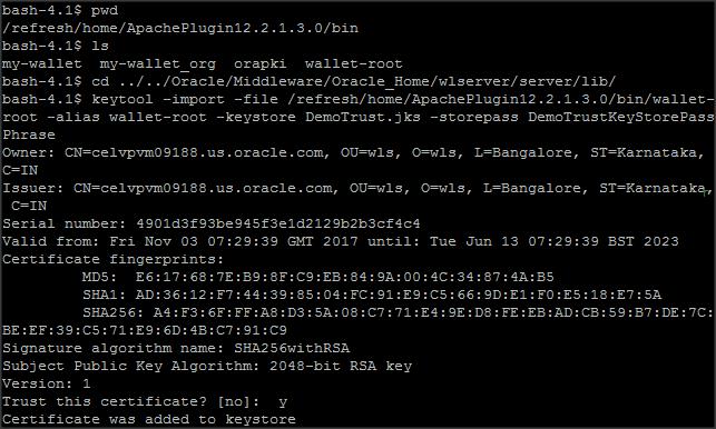 import wallet root to wls