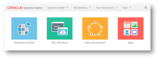 APEX Application Express Toolbar
