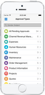 EBS Approval mobile app screenshot