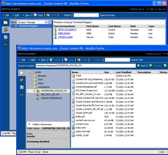 Oracle Content Database: