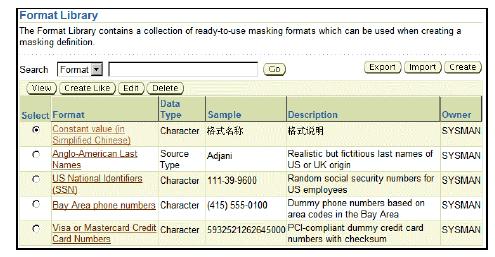 Datamasking-Formats: 