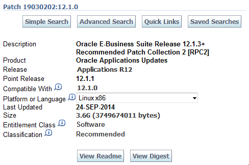 E-Business Suite RPC2 screenshot
