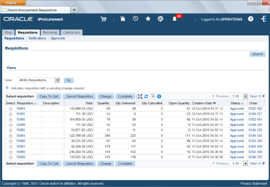 EBS new look on laptop in Firefox browser