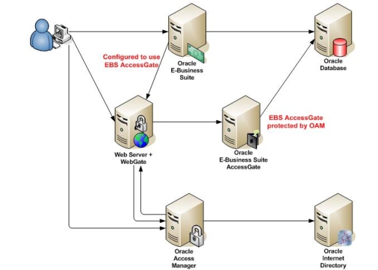 Oracle E-Business Suite AccessGate integration architecture