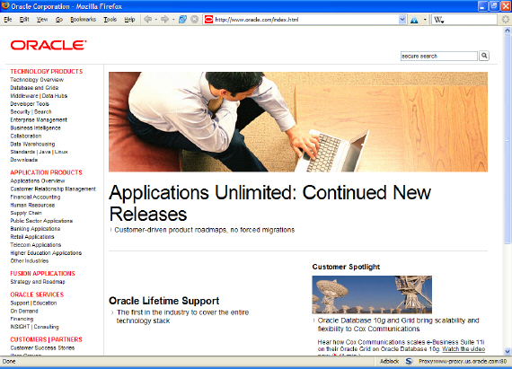 Portal 10g Screenshot: