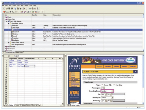 QuickTest Professional Screenshot: 