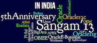 Sangam 2013 Conference tag cloud