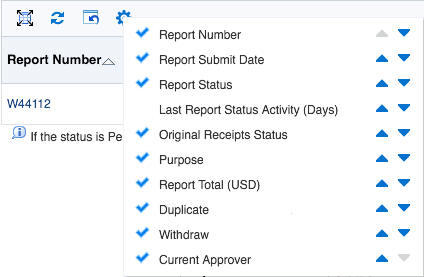 Table button bar with new icons: Detach Table, Refresh Data, Reset Table Settings, and Table Settings