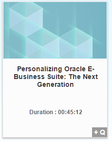 Webcast Personalizing OAF