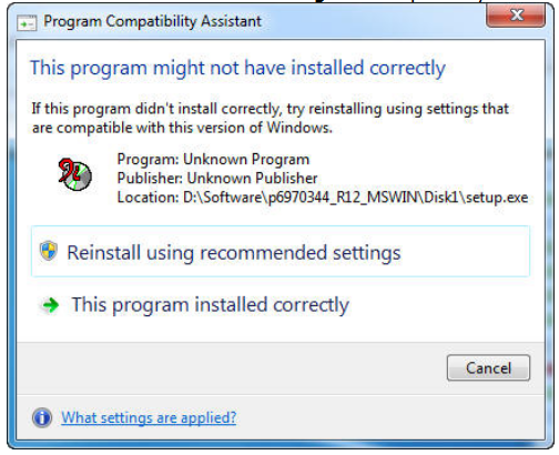 Windows Program Compatibility Assistant