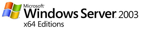Microsoft Windows Server 2003 x64 Logo: 
