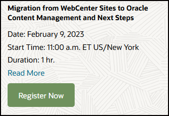 webcast info