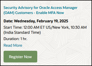 webcast details