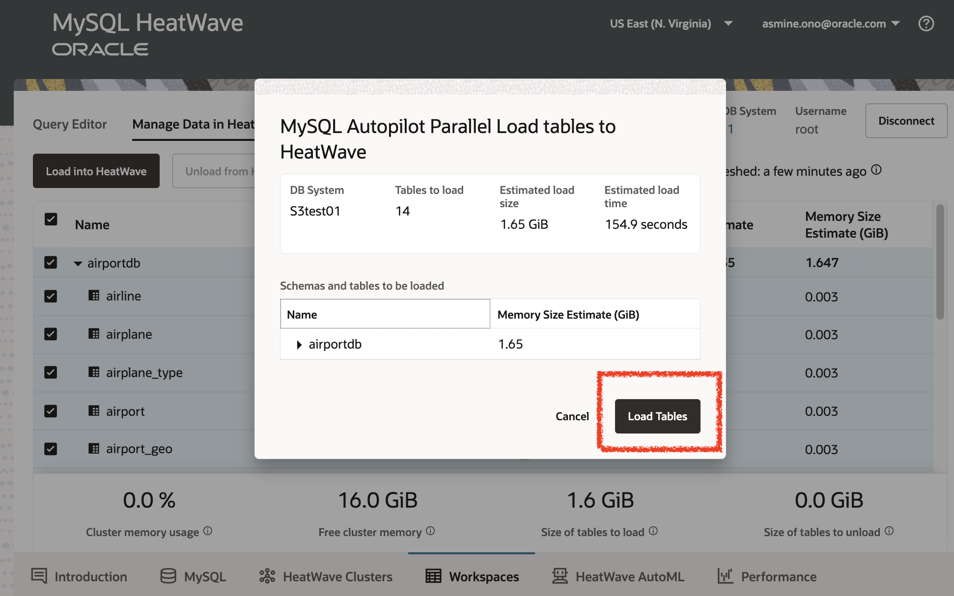 HeatWave on AWS