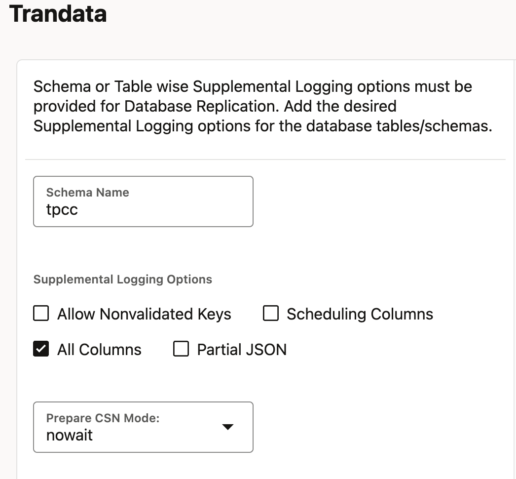 Add Trandata