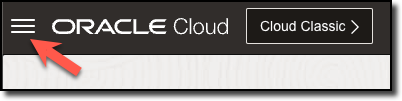 OCI Hamburger Menu