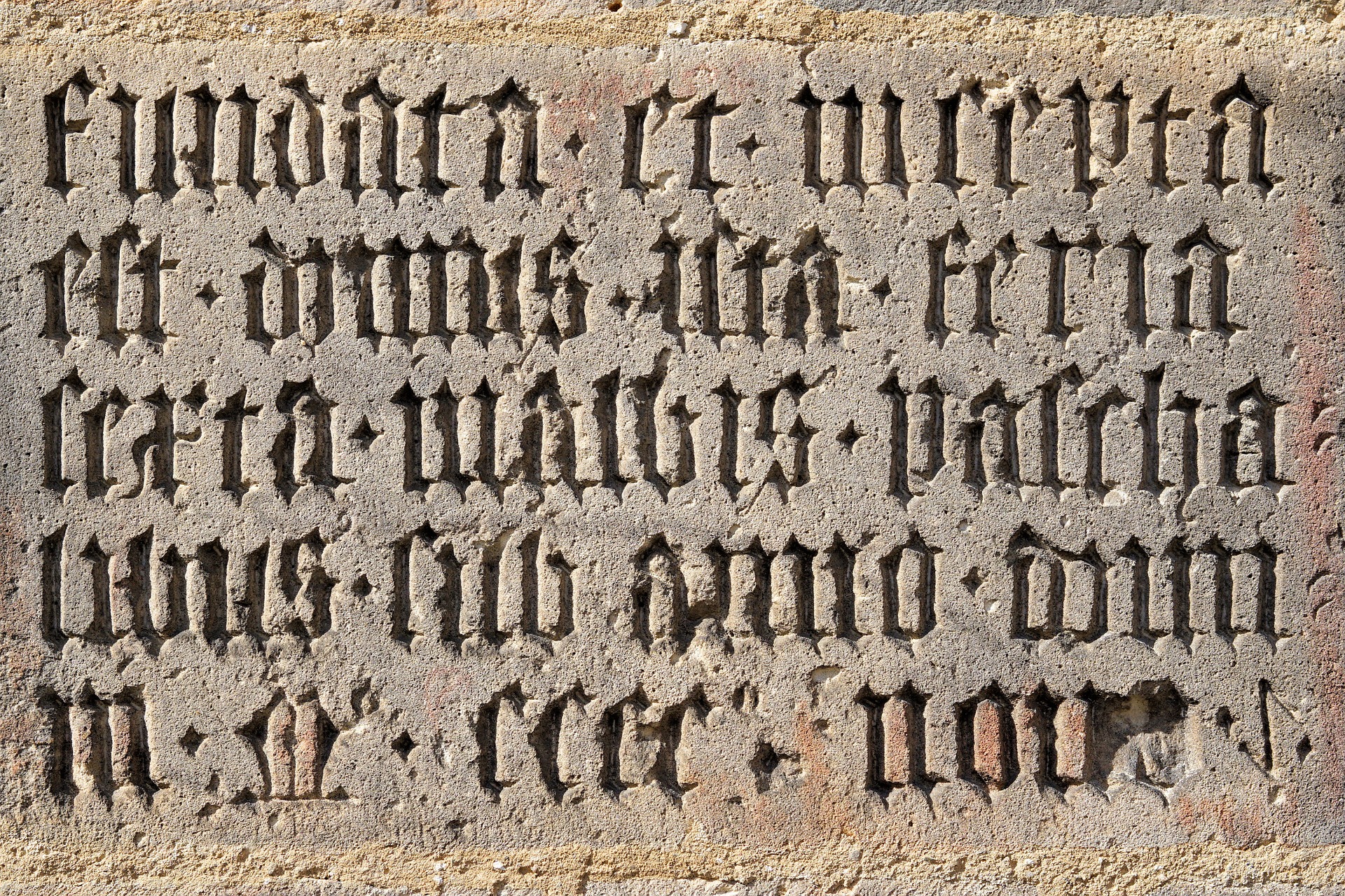 Stone inscribed with Latin text