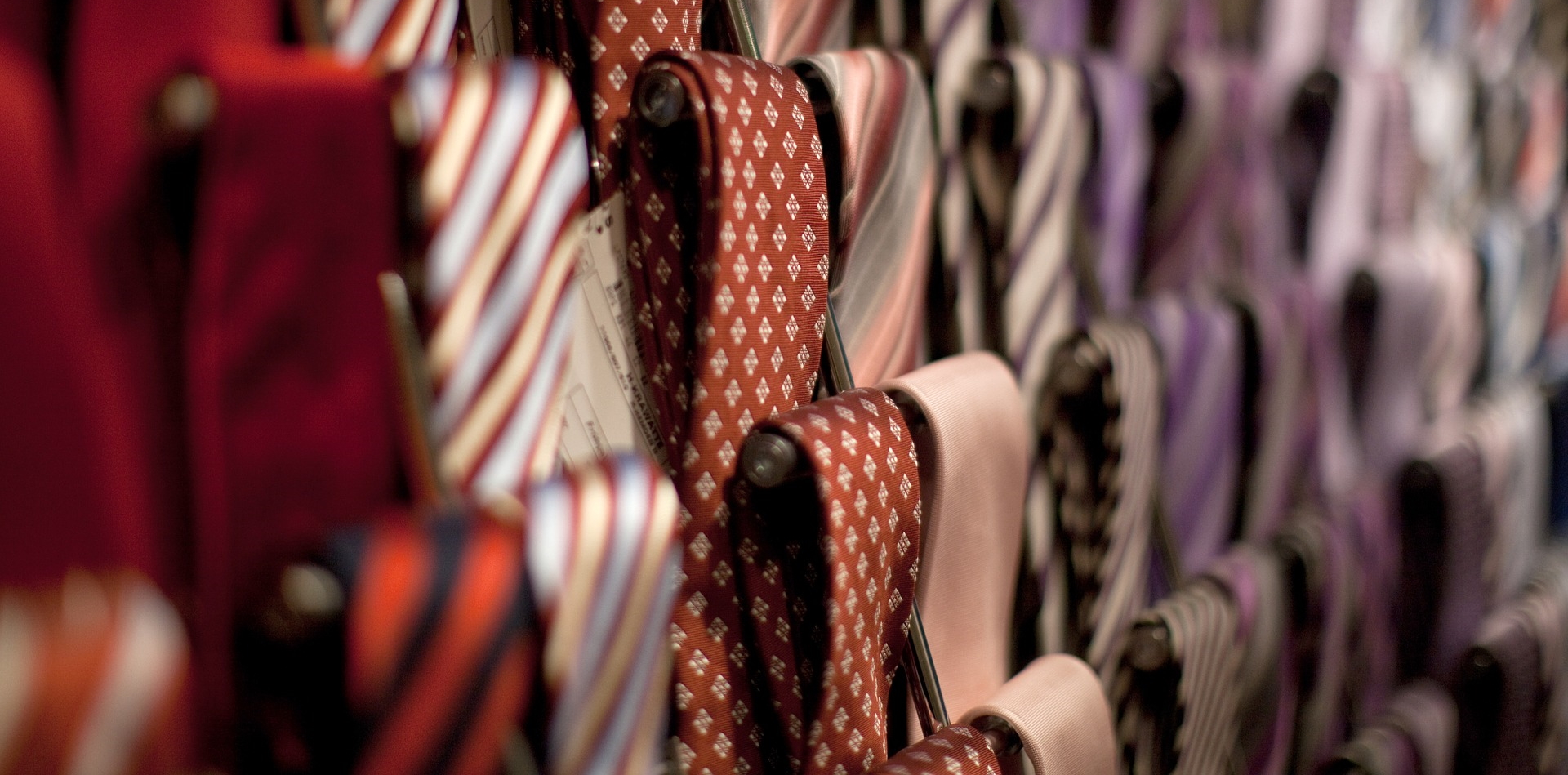 A tie rack