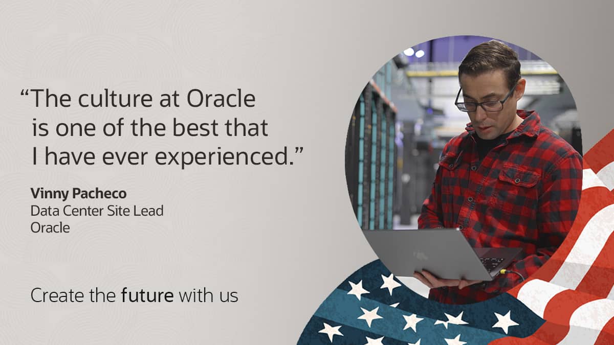 Service to servers: Vinny’s journey from the military to Oracle data centers