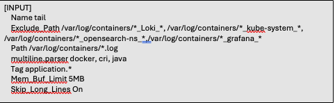 Fluent bit input