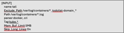 Fluent bit input tail