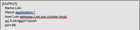 Fluent bit output Loki