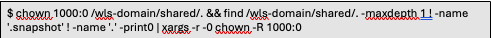 chown of external file system
