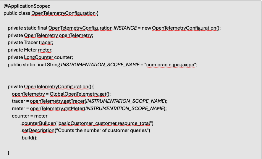 OpenTelemetryConfiguration