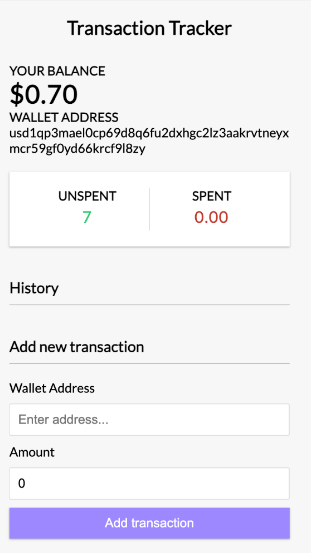 OpenCBDC Wallet Interface