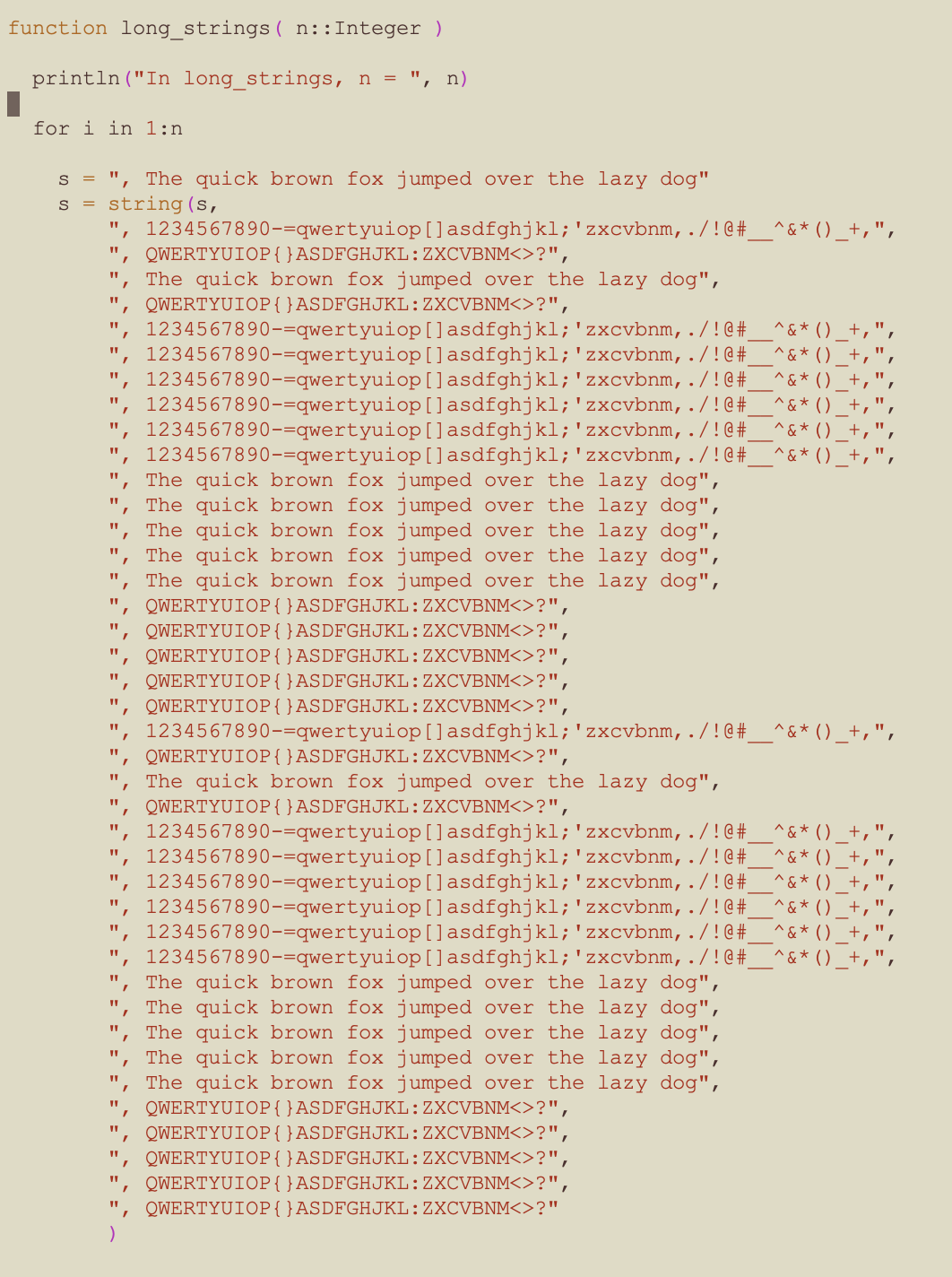 Julia long strings part 1