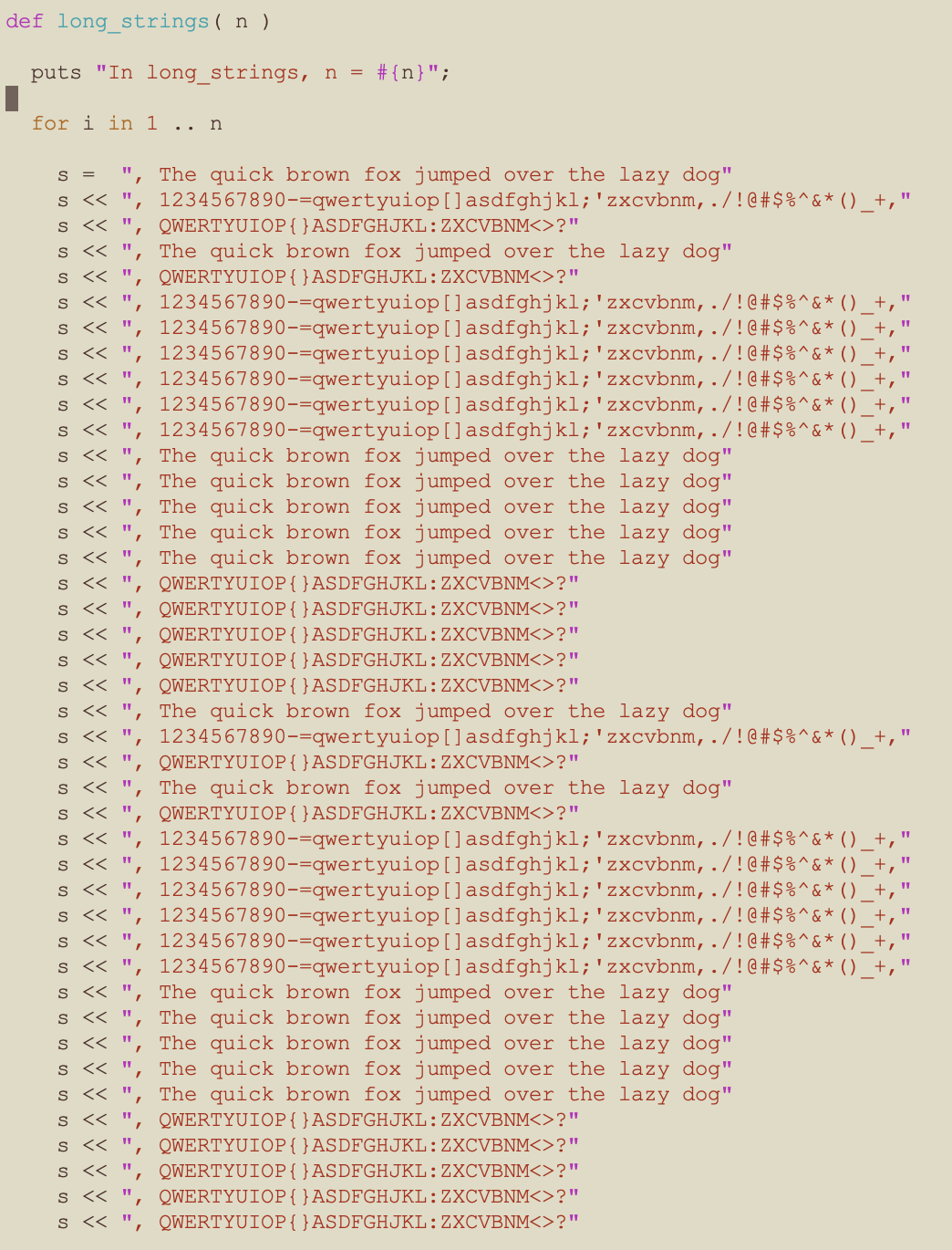 Ruby long strings part 1