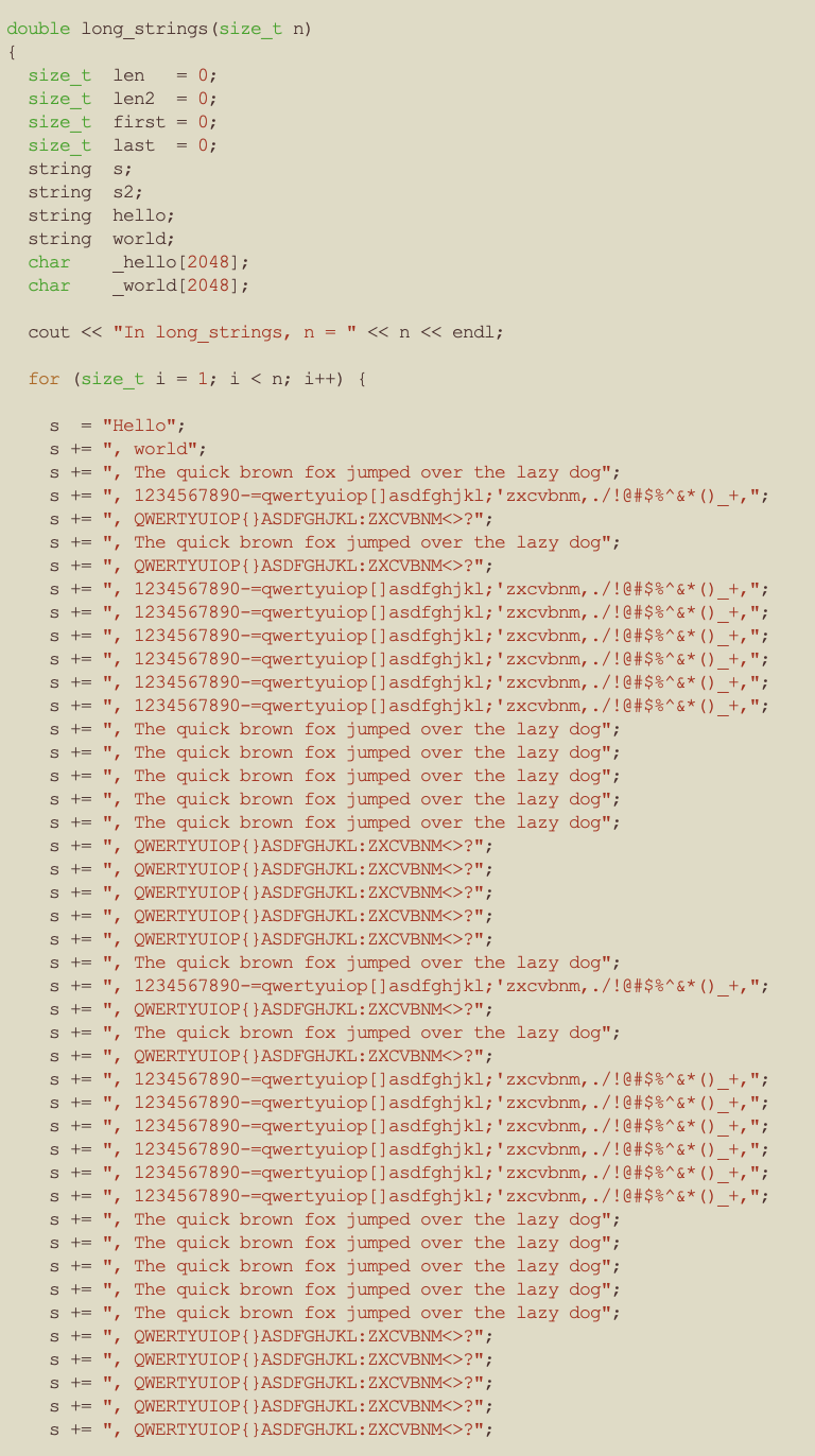 C++ long_strings - part 1
