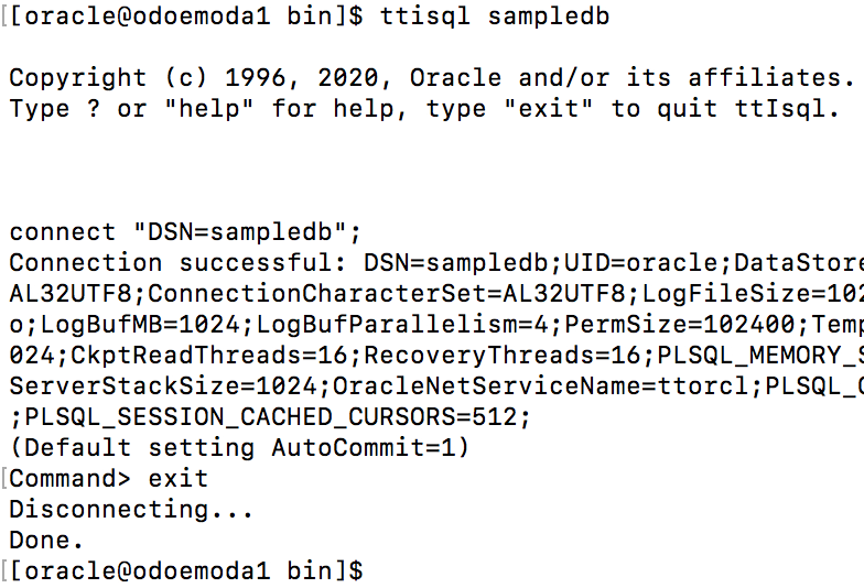 create DB on standby