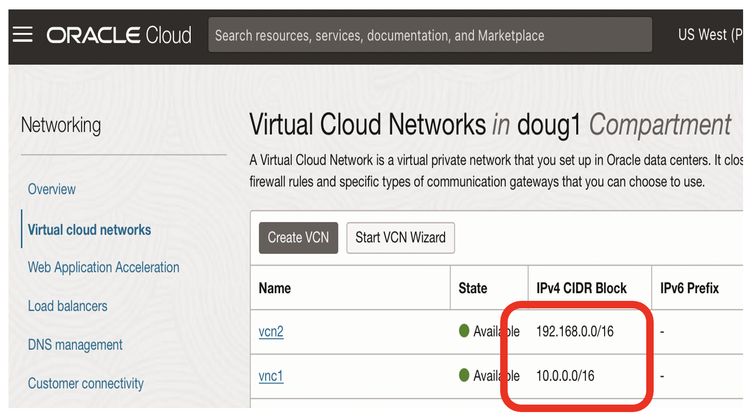 Non overlapping CIDRs