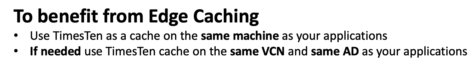 Edge caching benefit