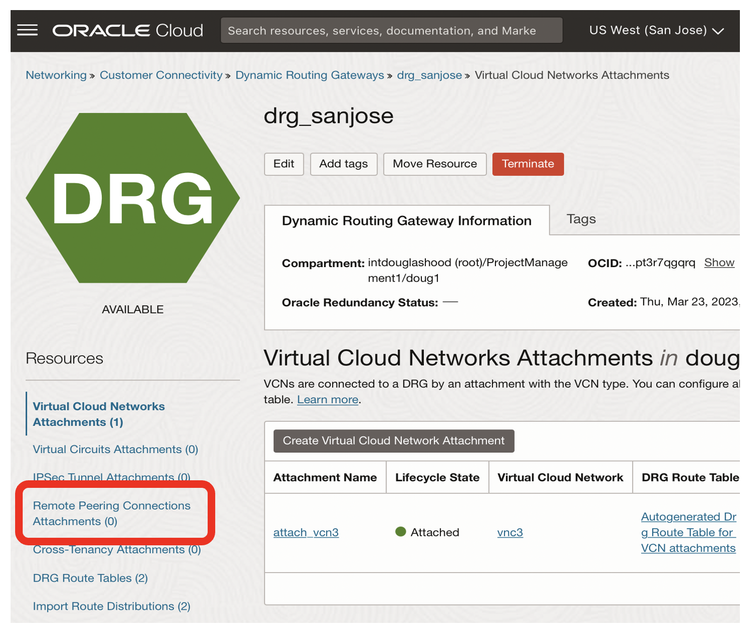 Remote Peering Connection