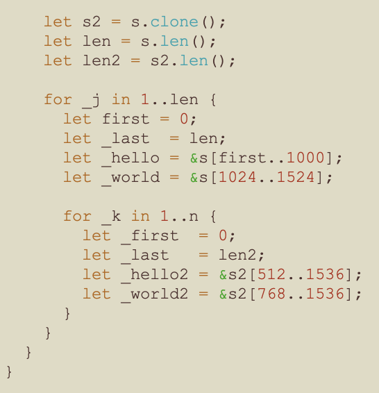 Rust long_strings - part 2