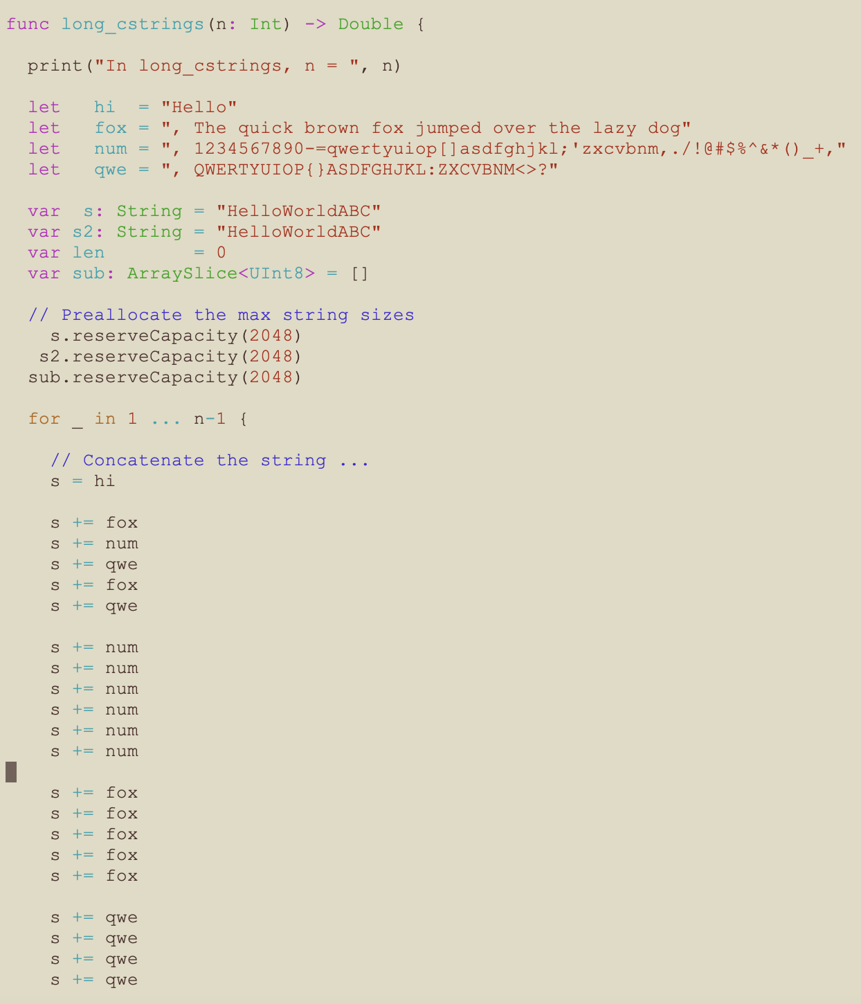 Swift long_strings - part 1