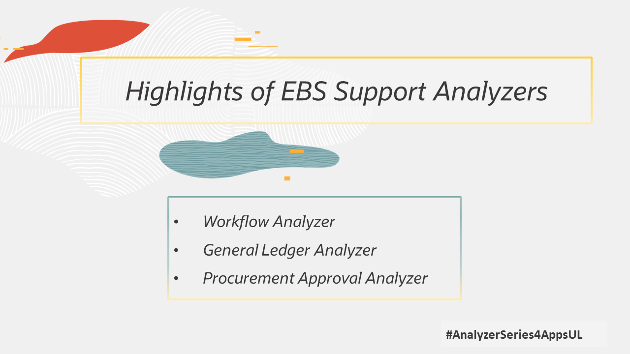 EBS Support Analyzer Highlights